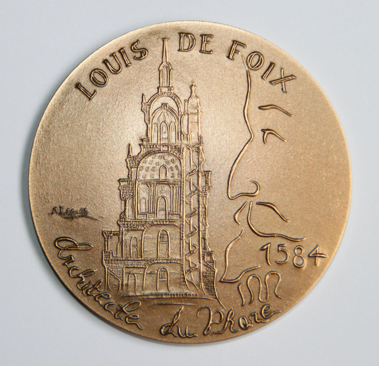 Médaille en bronze frappée par la monnaie de Paris en 1984