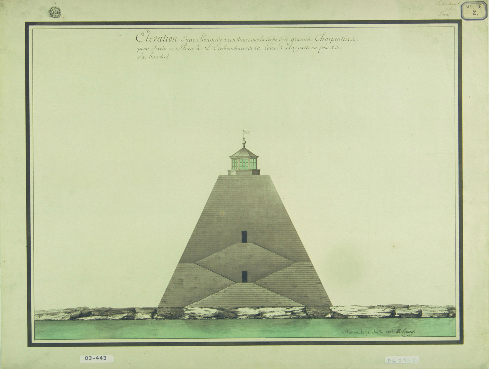 Pyramide de Crucy, 1809