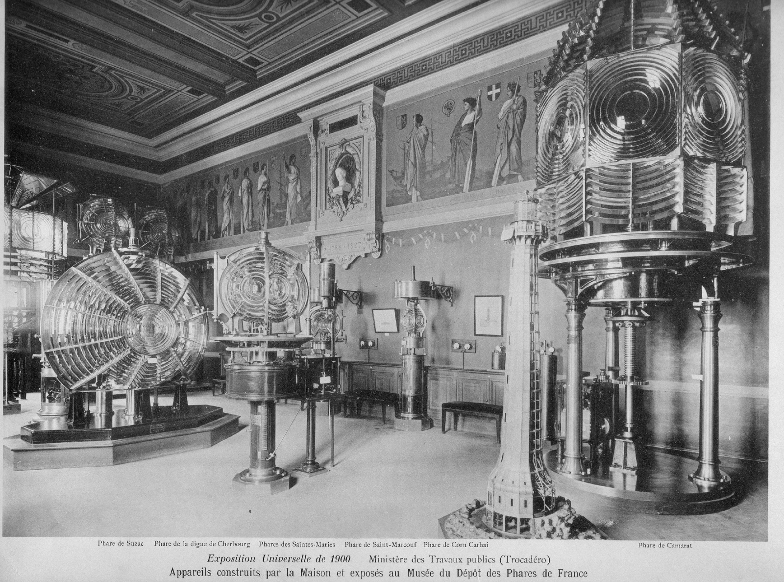 Le musée des phares en 1900, à Paris