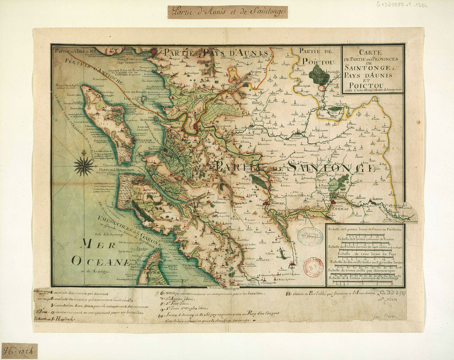 Carte des alentours de Cordouan en 1767