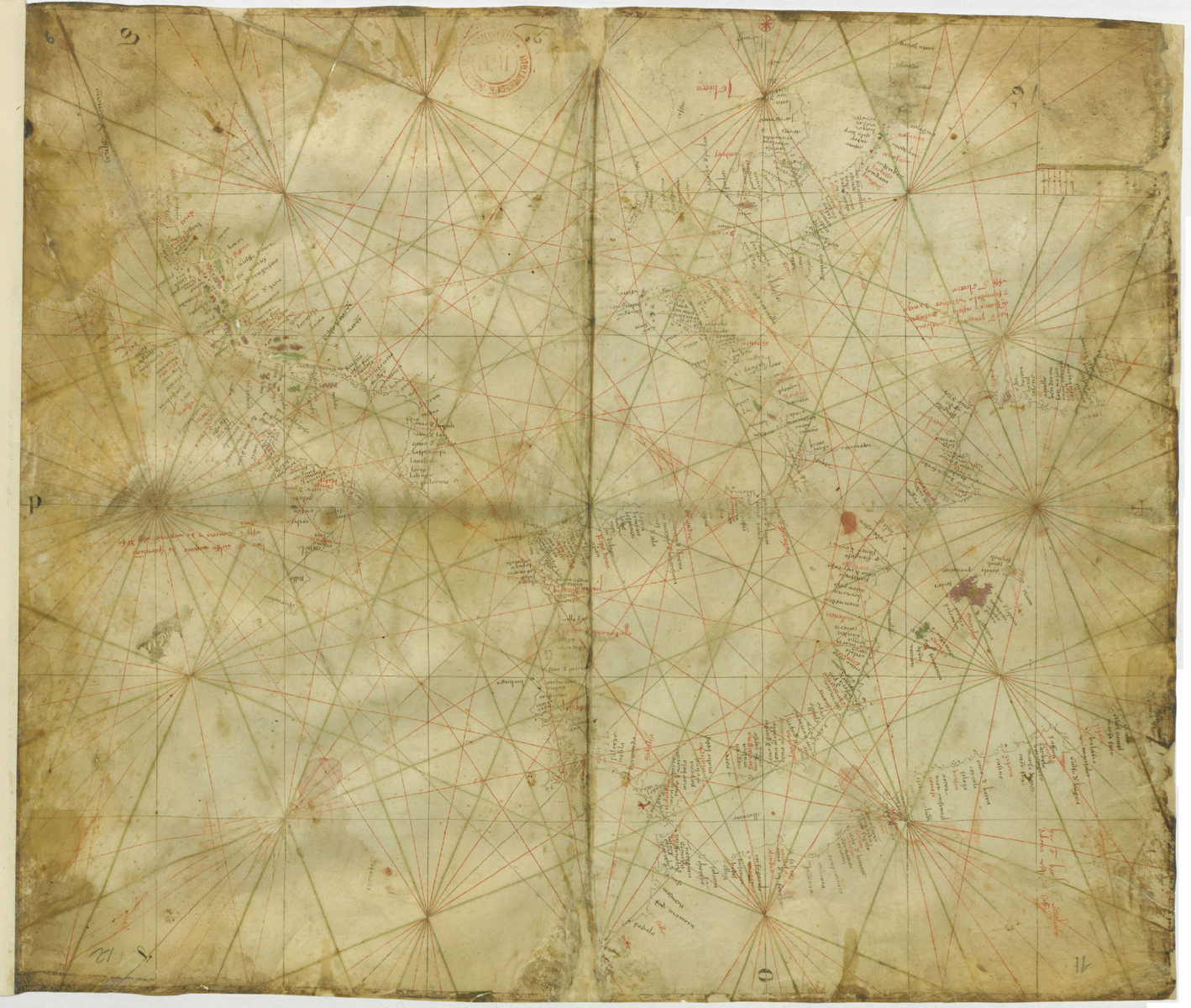 Atlas nautique de Petrus Vesconte, 1313