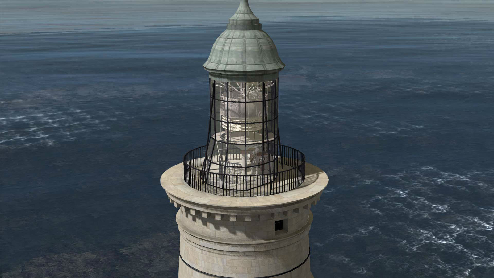 Lanterne du phare de Cordouan en 1823, restitution