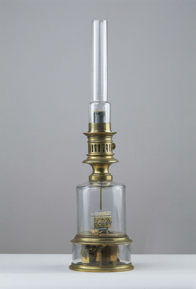 Lampe étalon carcel à mécanisme visible