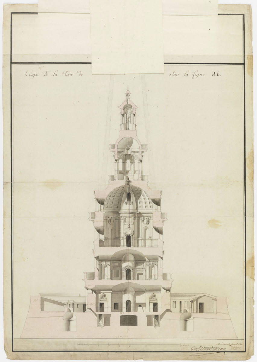 Coupe de la  tour de Cordouan, 14 août 1786