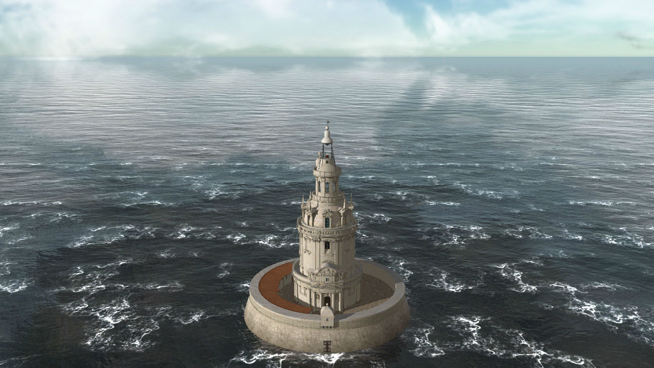 Restitution du phare de Cordouan en  1727