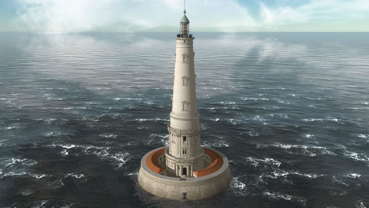 Restitution du phare de Cordouan en  1790