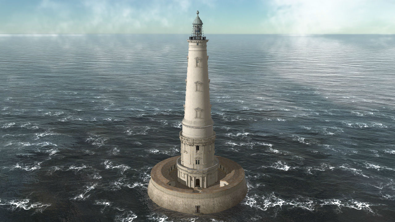 Restitution du phare de Cordouan en 1823