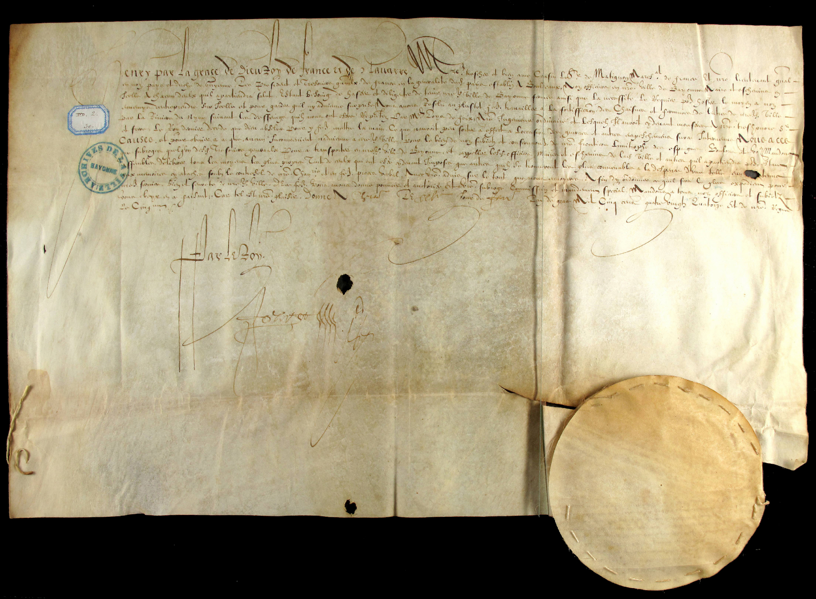 Lettre d'Henri IV, 1594