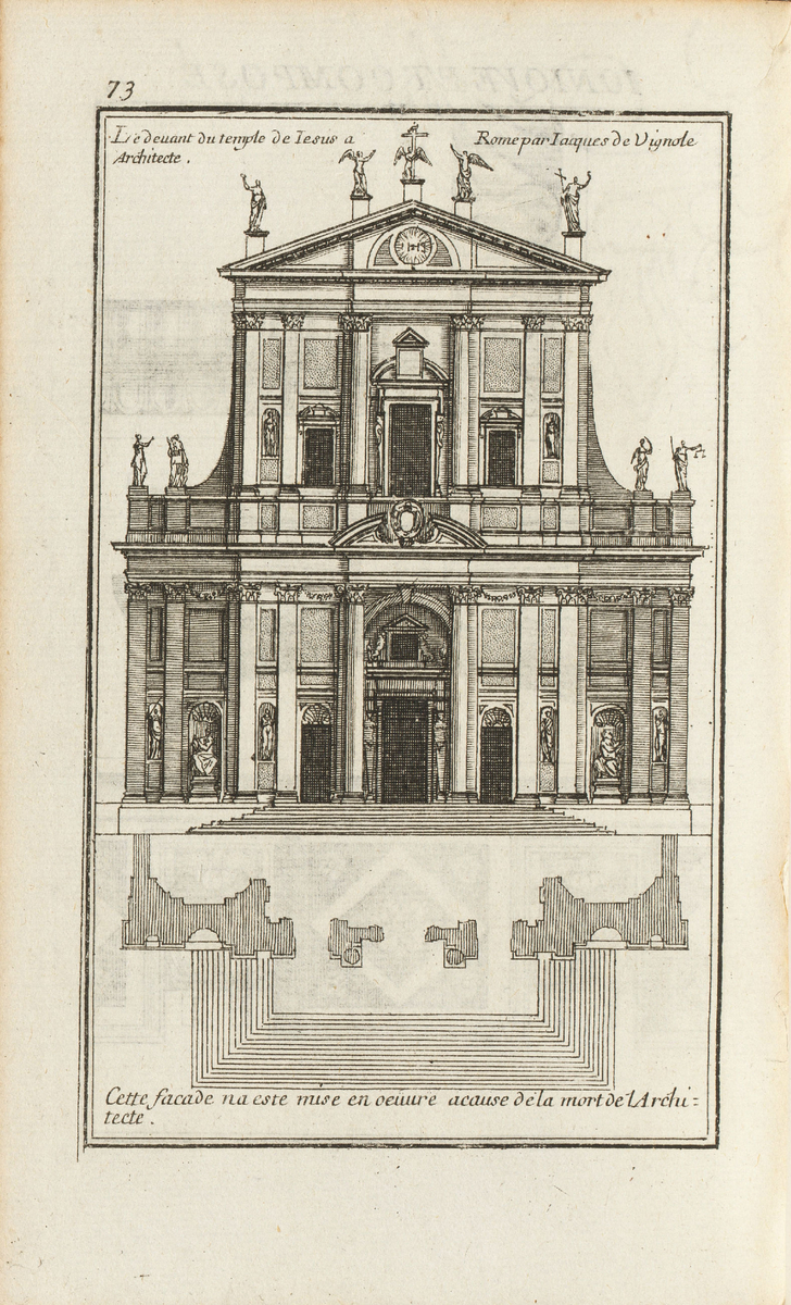 Projet pour la façade de l'église du Gesù
