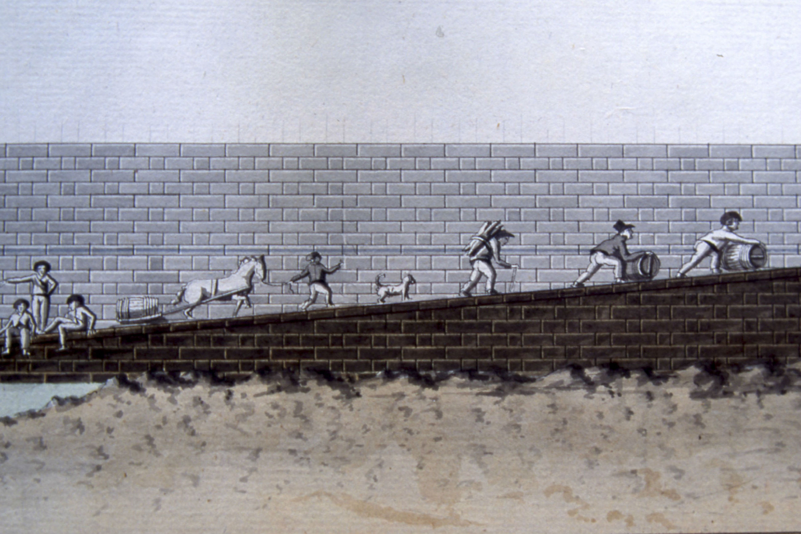 Projet du môle de Royan, par Teulère en l'an IV (1795-1796)